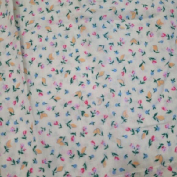 Vintage Movie Star midi nightgown floral lemon citrus pullover - Picture 5 of 8